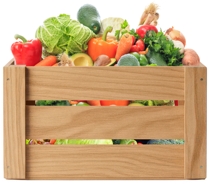Seasonal Picks in a crate
